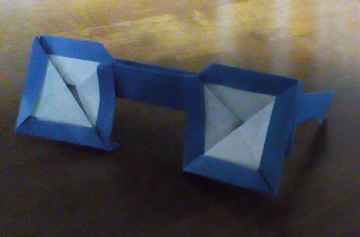 コンプリート メガネ 折り紙 簡単 作り方 折り紙画像無料