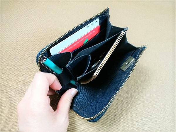 試作品の製作『ミニオーガナイザー』編　 試作３号　コンパクト財布を使いやすく、さらに軽量化