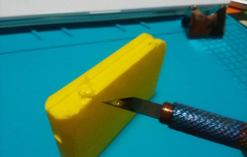 3Dプリンタでできること２　サポート癒着にホットナイフは有効？